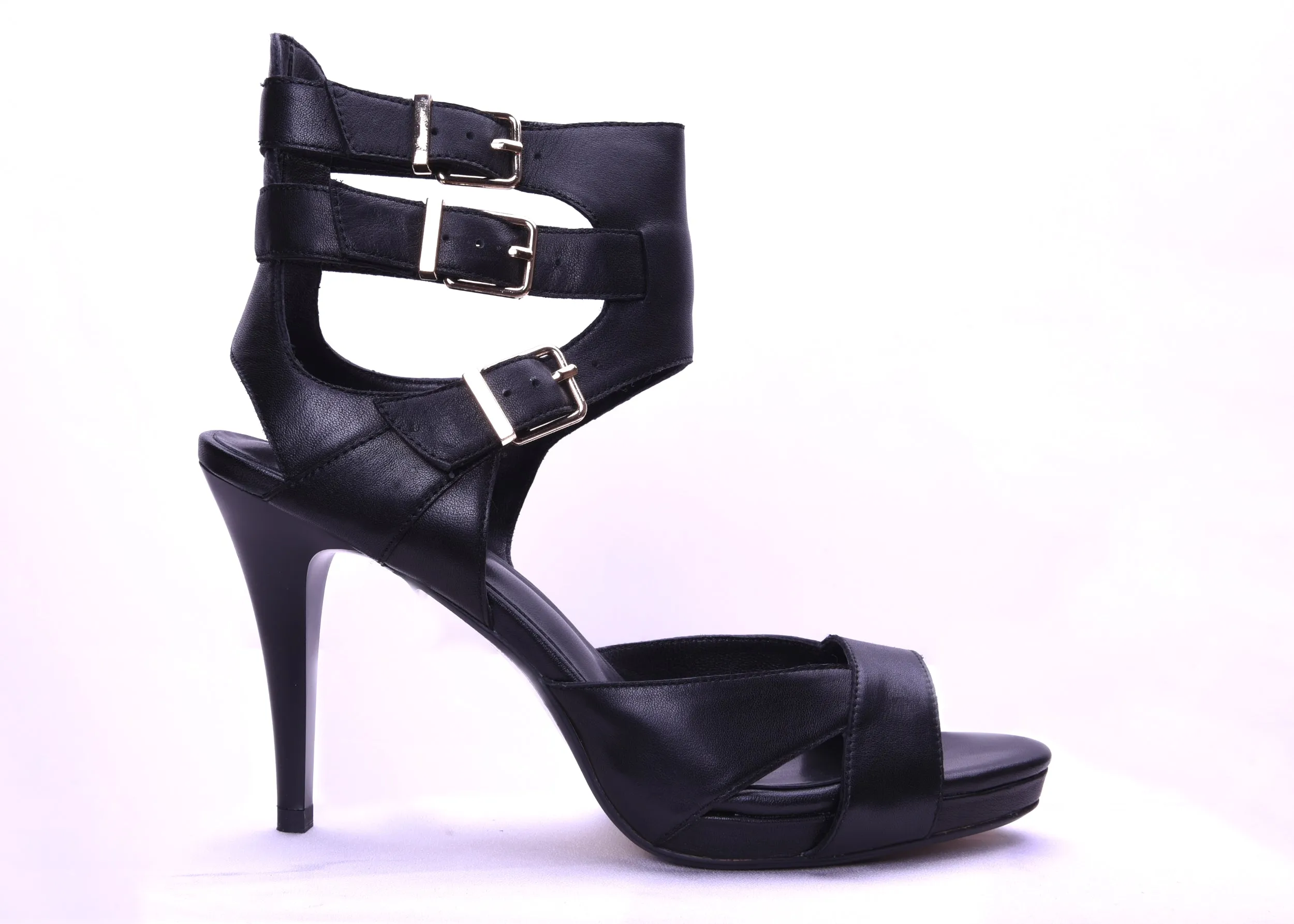 Amelia - Black High Heel Sandals