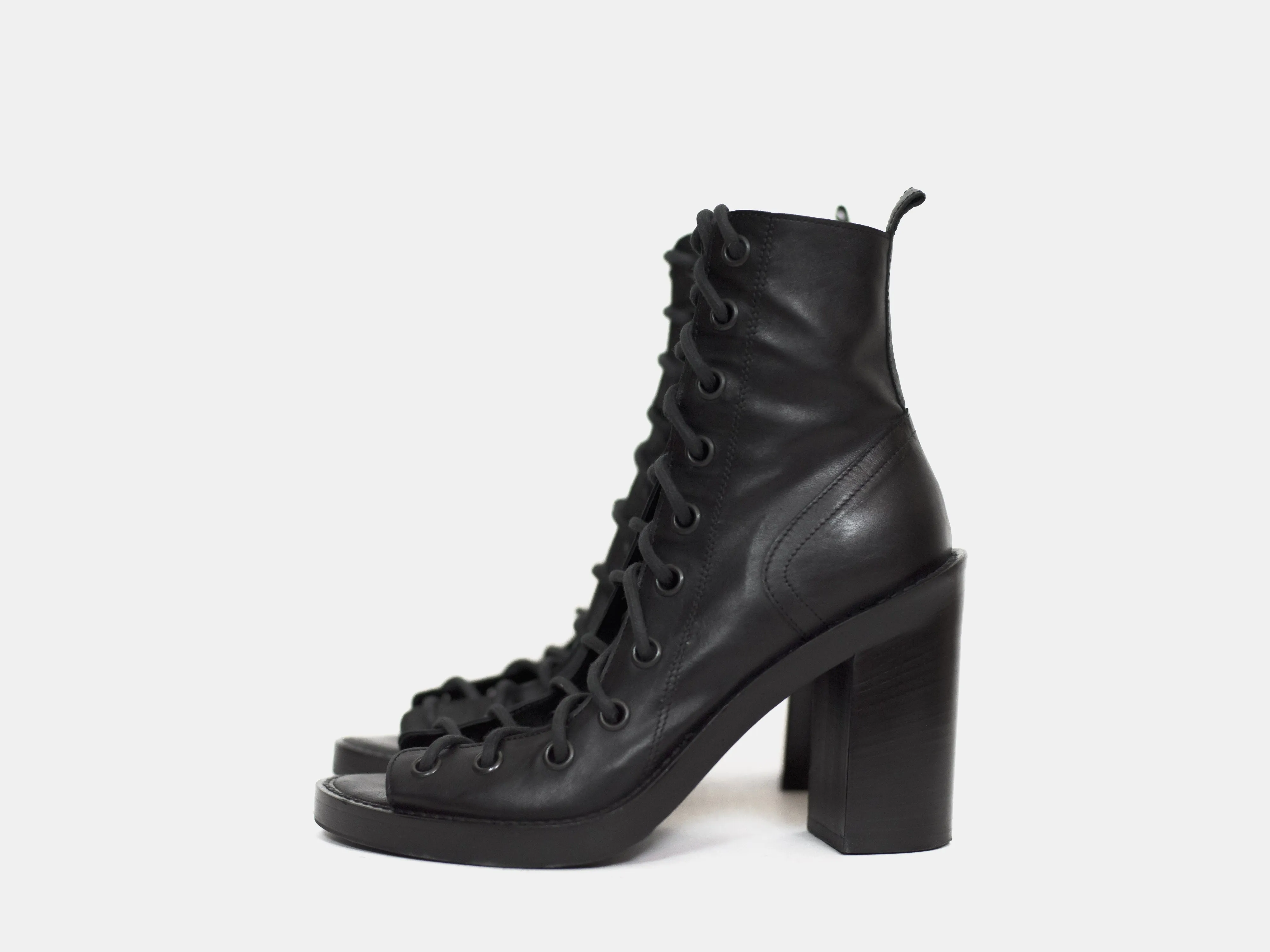 Ann Demeulemeester Lace Up Corset Heels