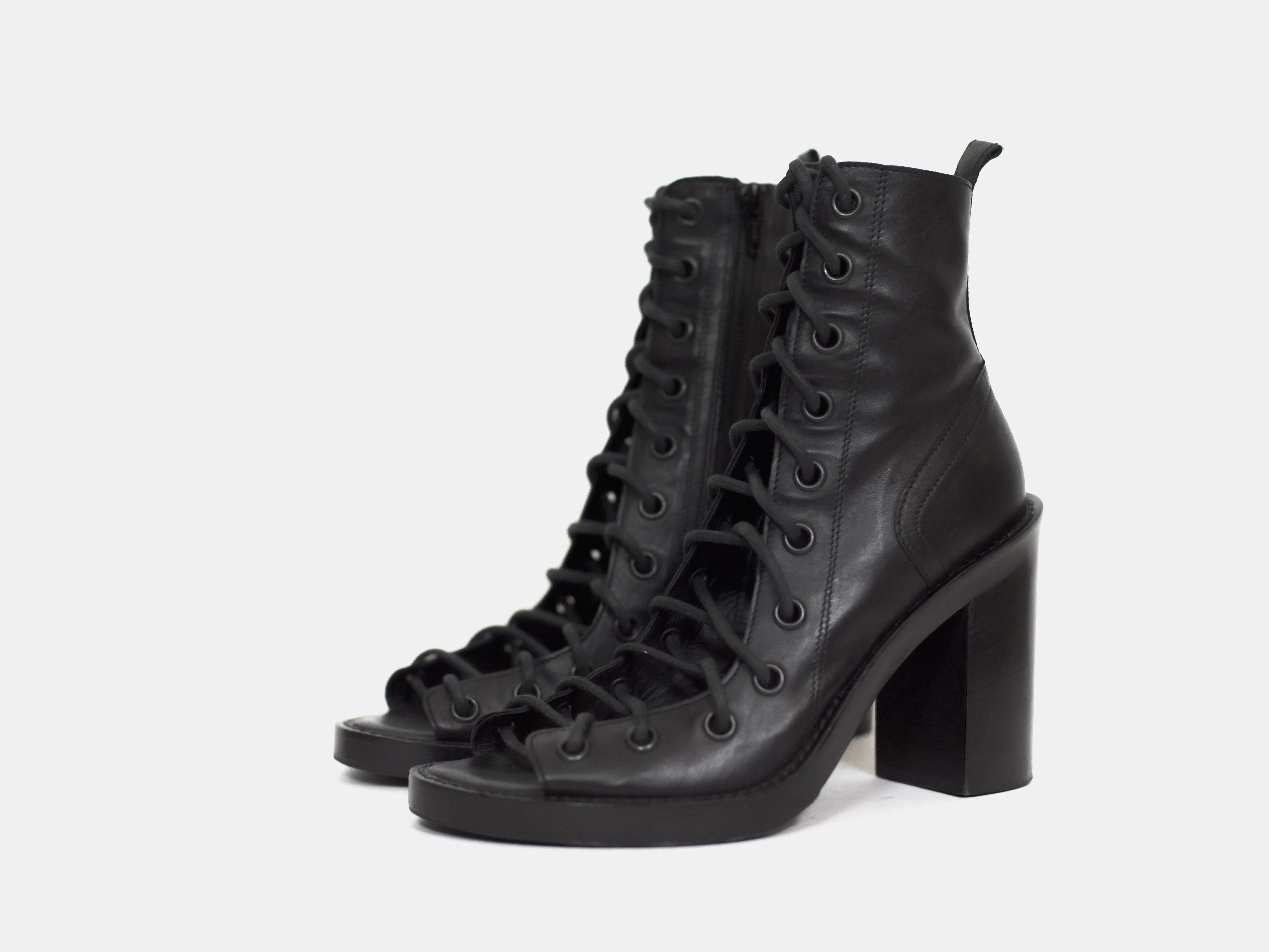 Ann Demeulemeester Lace Up Corset Heels