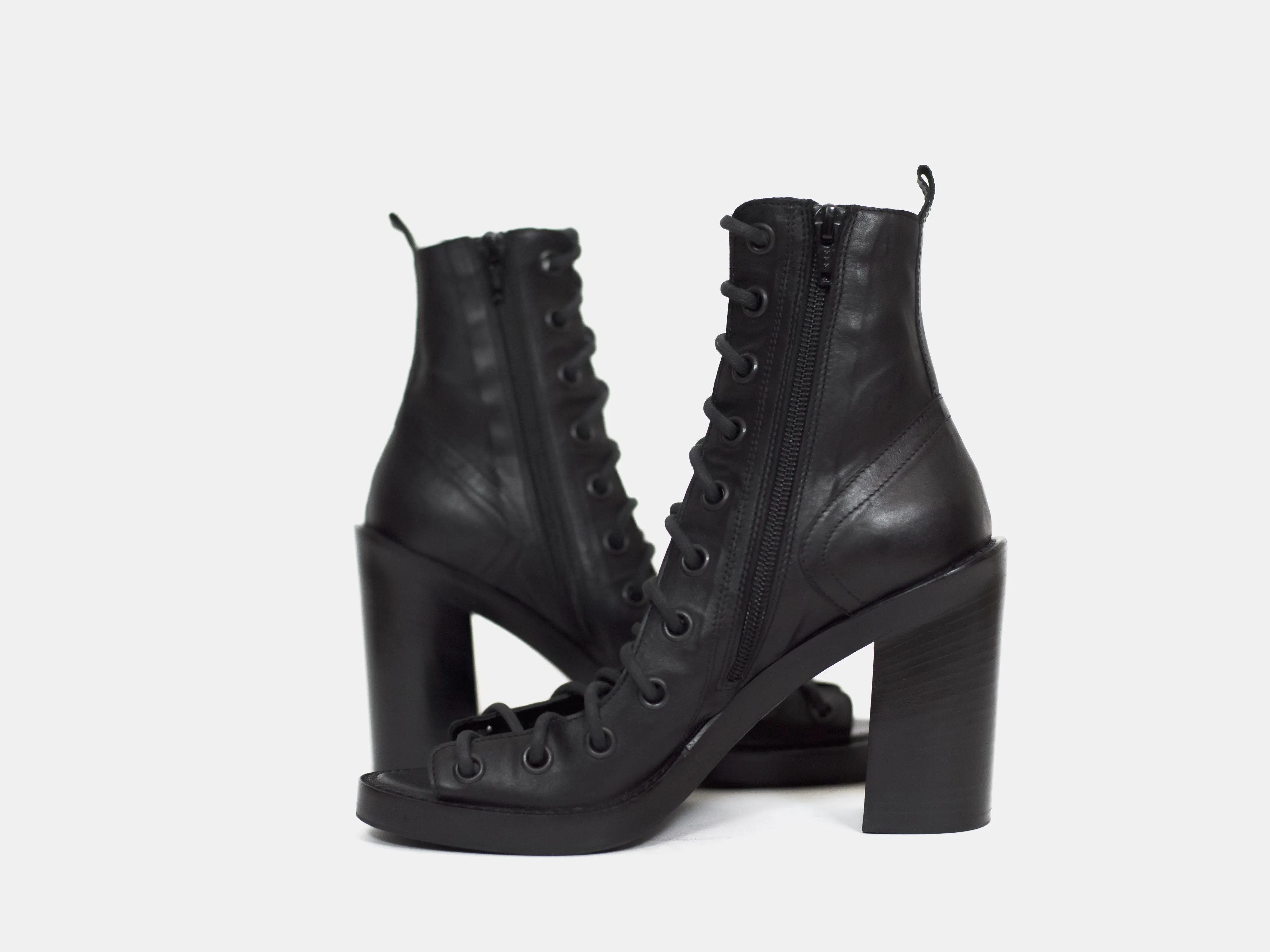 Ann Demeulemeester Lace Up Corset Heels