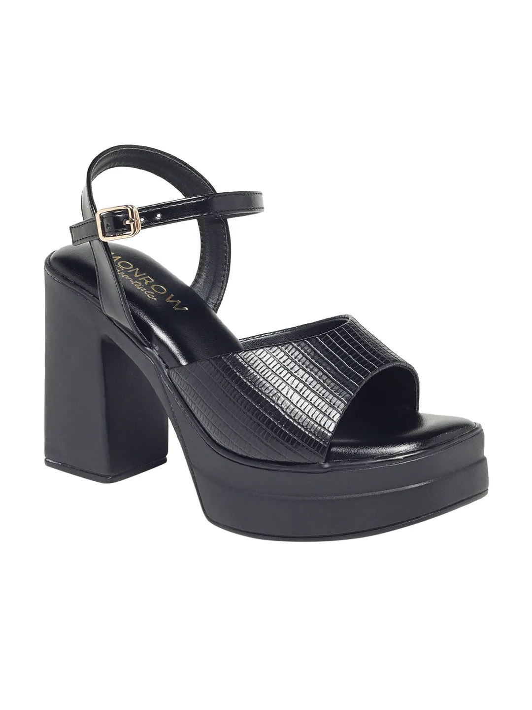 Arina Black Platform Heels