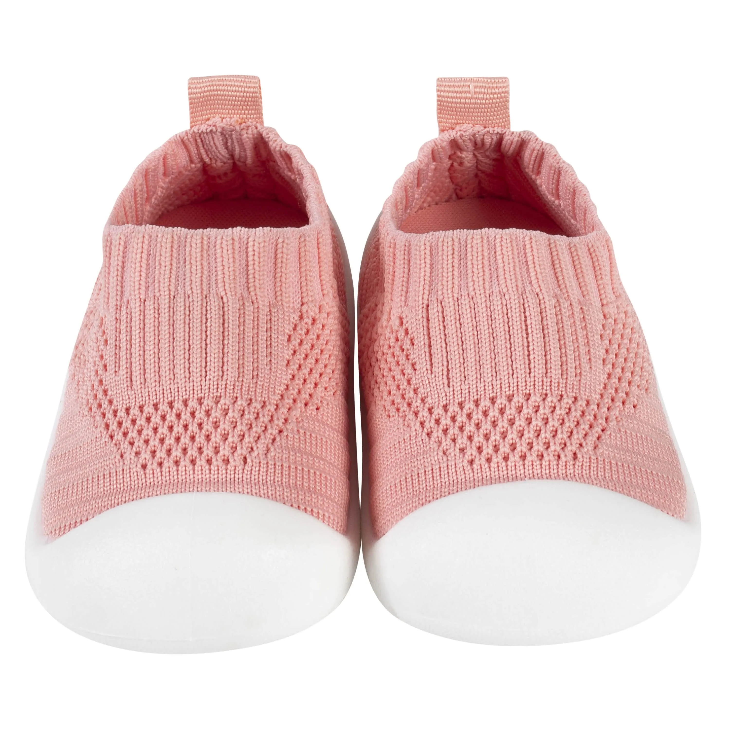 Baby Girls Pink Stretchy Knit Slip-On Sneaker