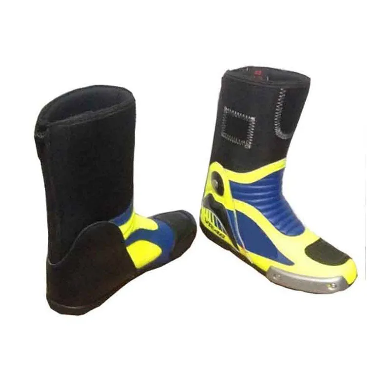 Best Looking Valentino Rossi vr46 Motorcycle Motorbike Sports Leather Boot