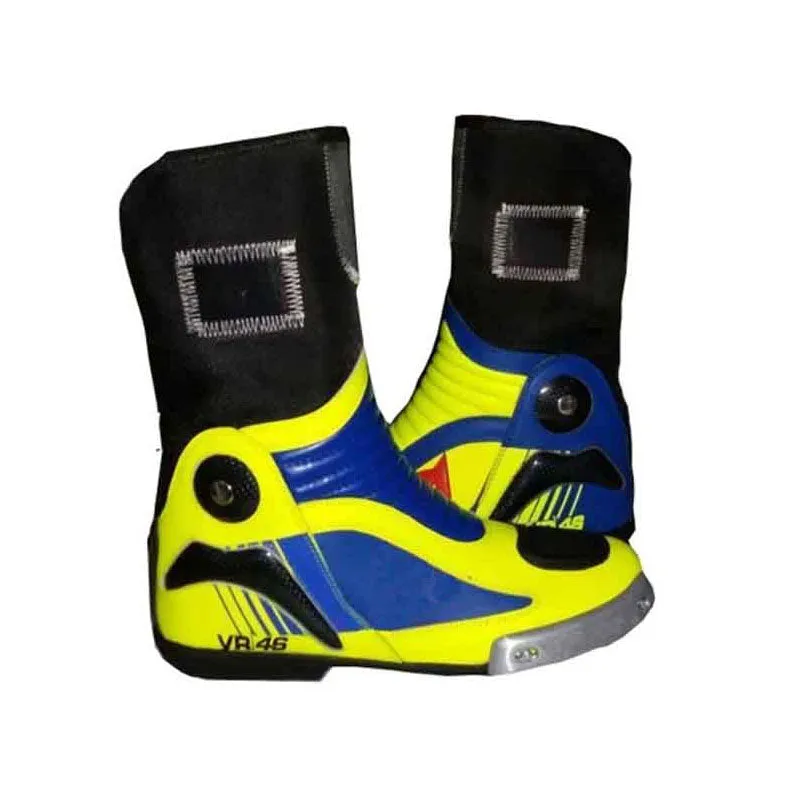 Best Looking Valentino Rossi vr46 Motorcycle Motorbike Sports Leather Boot