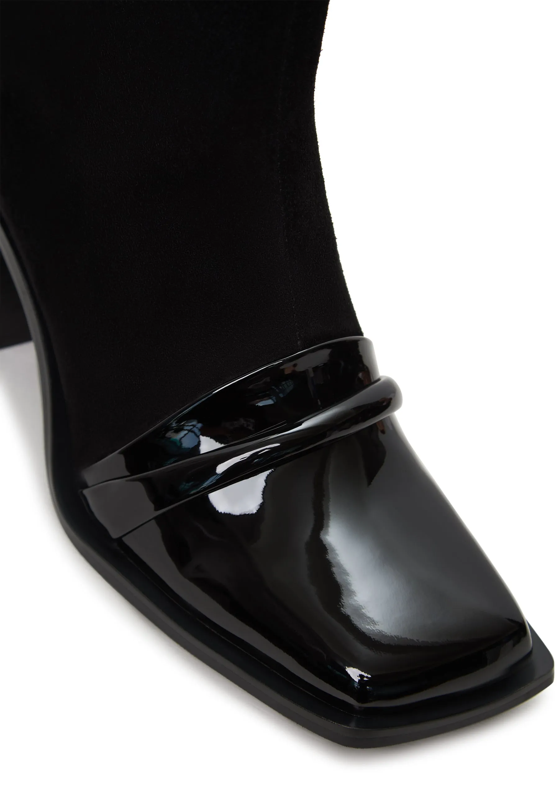 Block Heel Ankle Boots Wren - Black