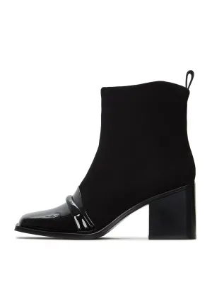 Block Heel Ankle Boots Wren - Black