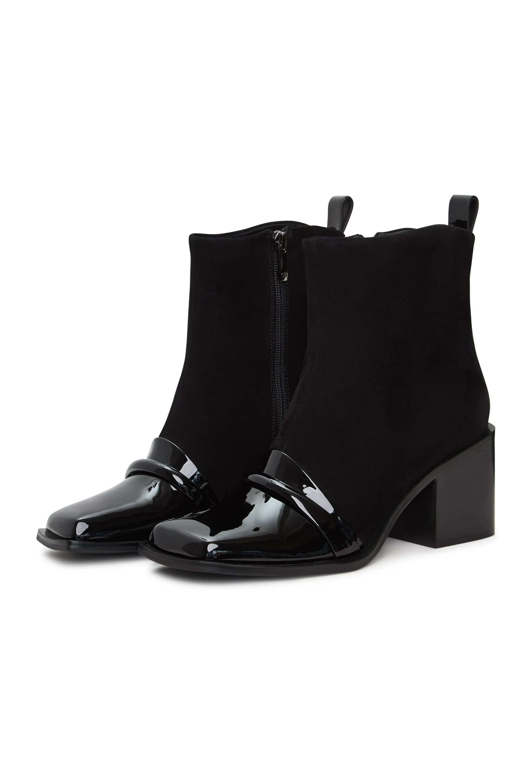 Block Heel Ankle Boots Wren - Black