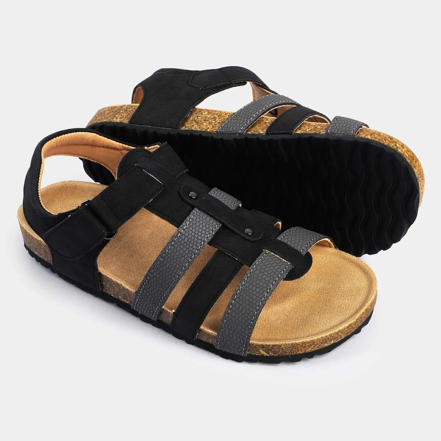 Boys Sandal 108-1-Grey/Black