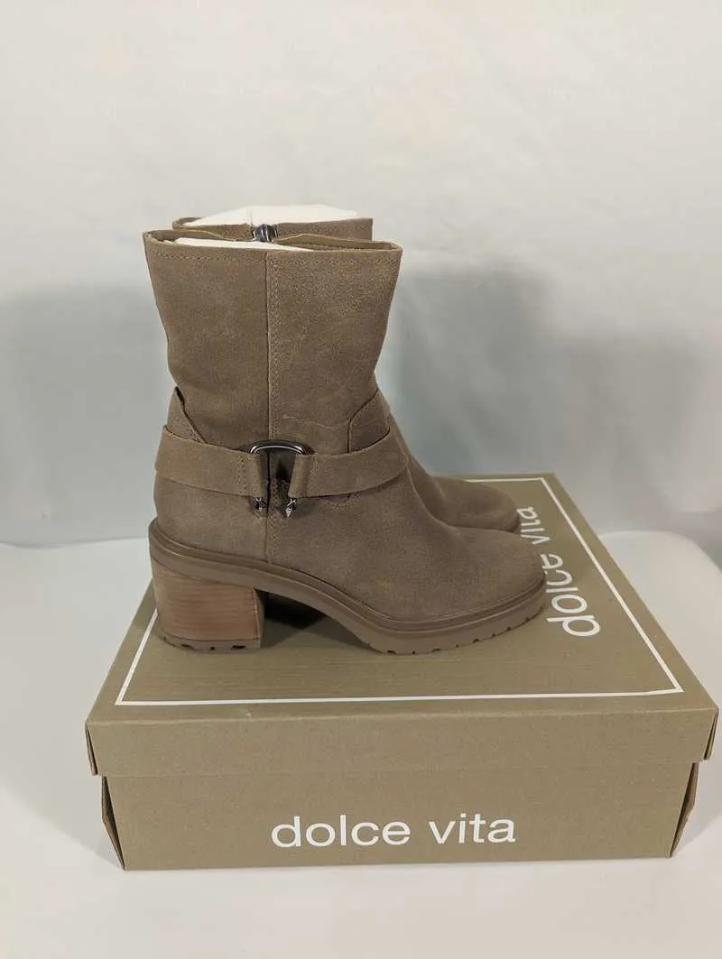 CAMROS BOOTS TRUFFLE SUEDE - re:vita