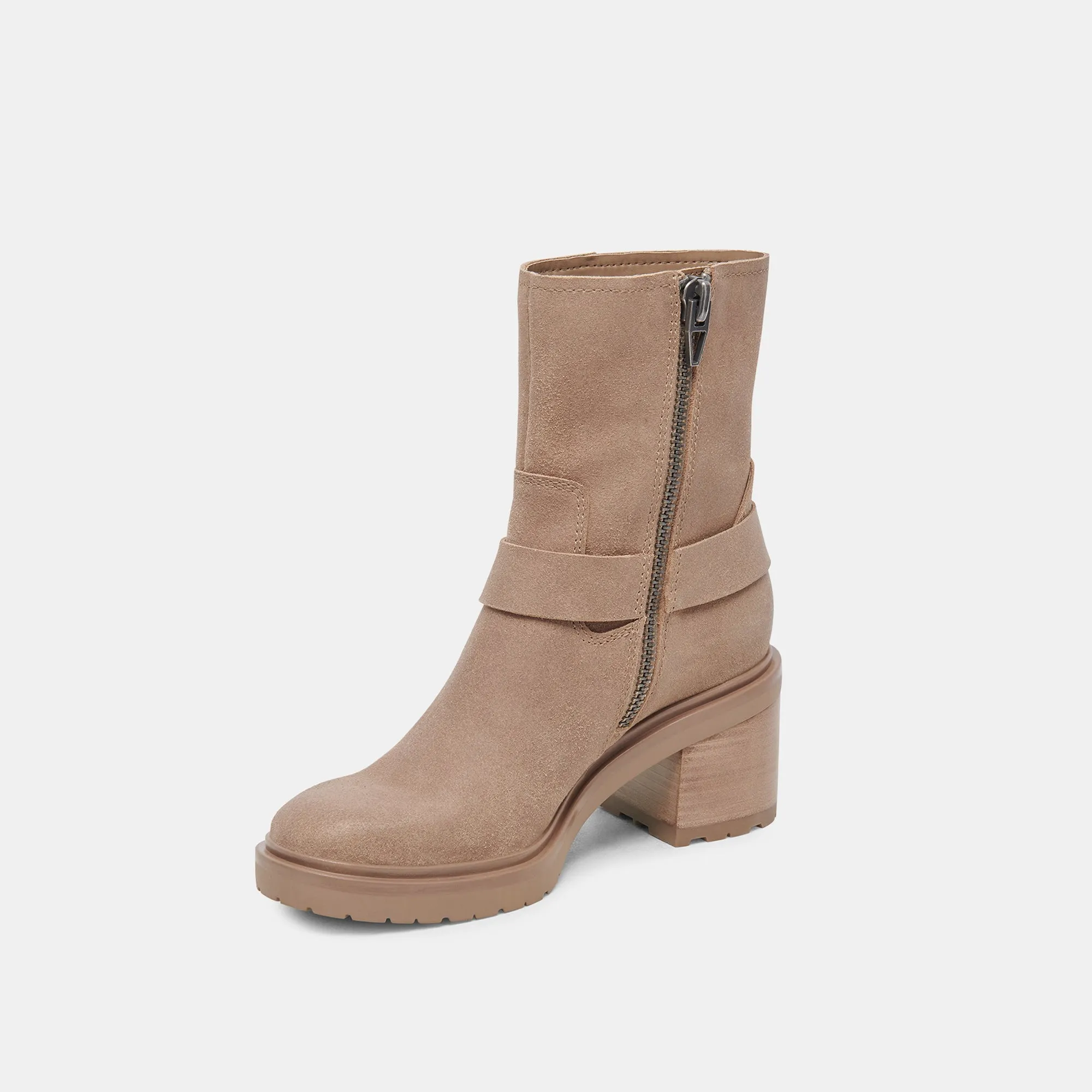 CAMROS BOOTS TRUFFLE SUEDE - re:vita