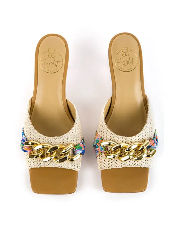 Cha Cha Cha : Kitten Heels - White