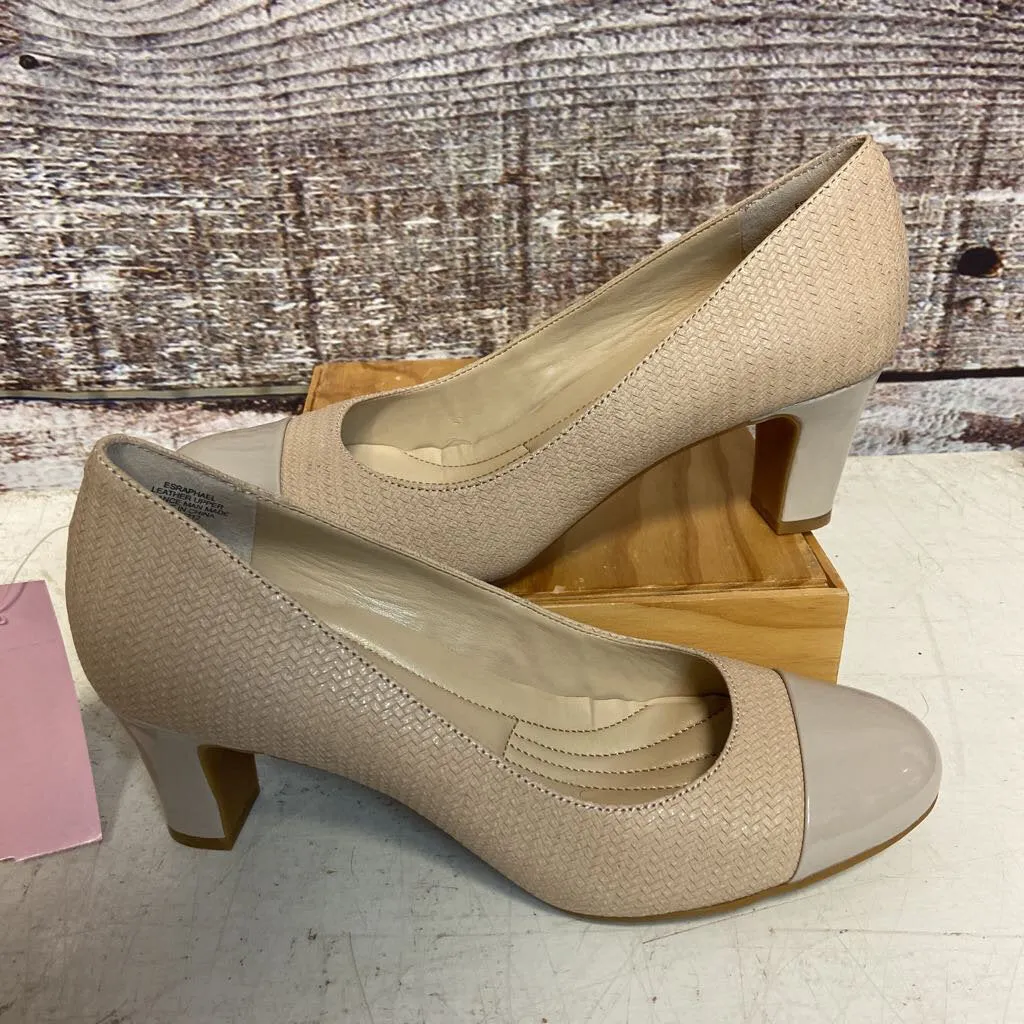 EASY SPIRIT BEIGE ESRAPHAEL HEEL SIZE 7 TCC