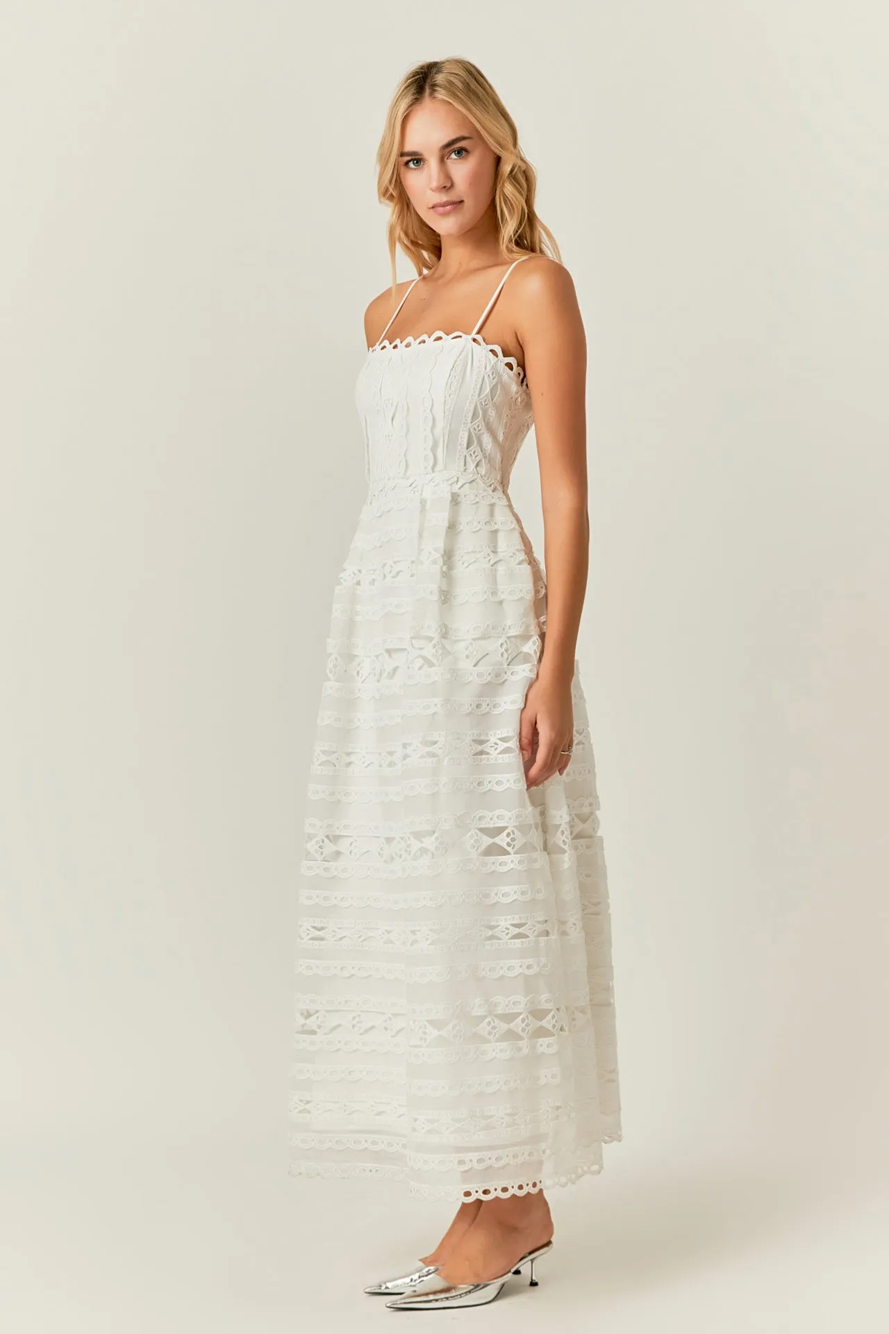 Endless Rose - Combination Lace Maxi Dress