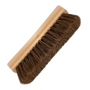 Genuine 100% Horsehair Professional Shoe Shine Brush - 6.75 inch long