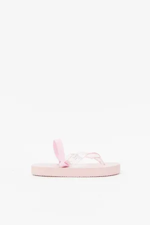 Girls Pink Glitter Sandals