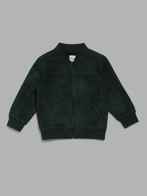 HOP Kids Green Suede Jacket