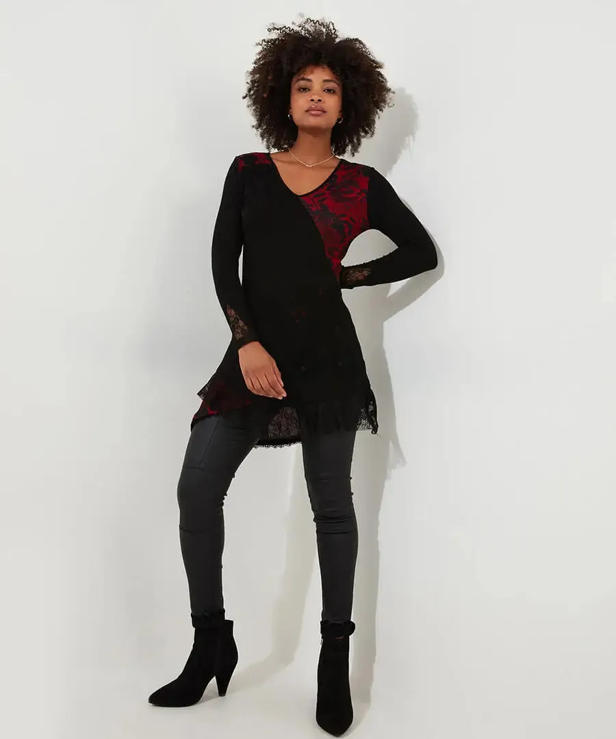 Joe Browns 14 Black Joe's Favourite Cutabout Jersey Tunic