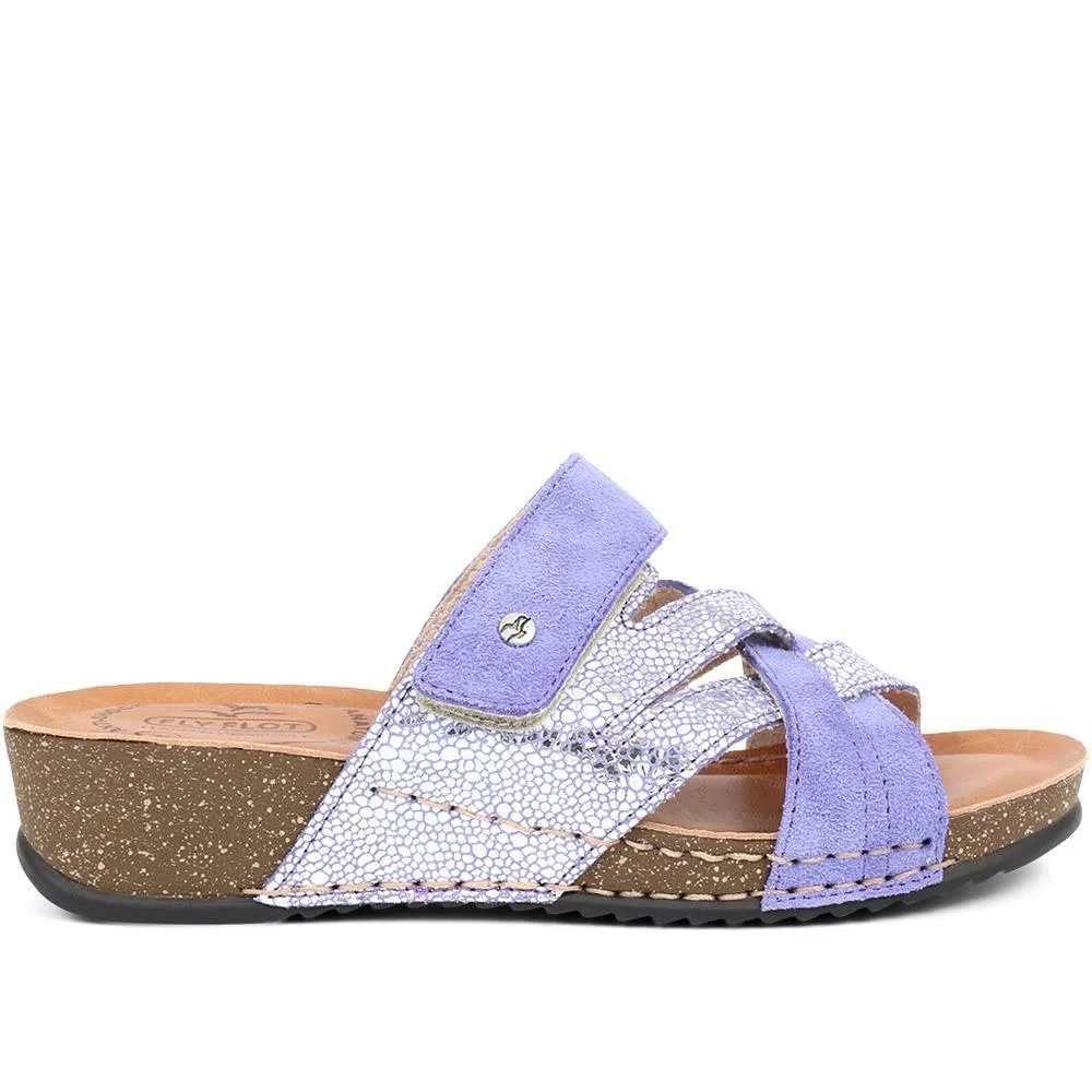 Leather Mule Sandals - FLY37055 / 323 226