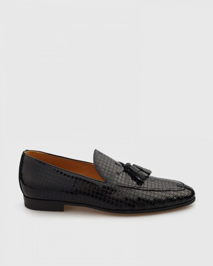 L'STONY 94663LO PATENT BLACK LOAFER