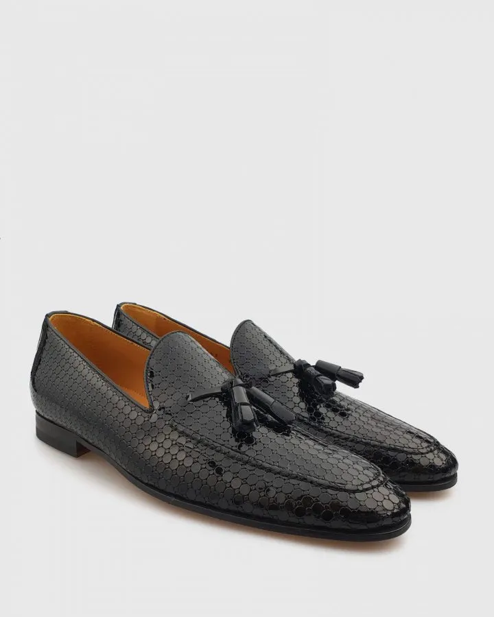 L'STONY 94663LO PATENT BLACK LOAFER