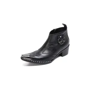 LuxePoint Leather Chic Dress Boots