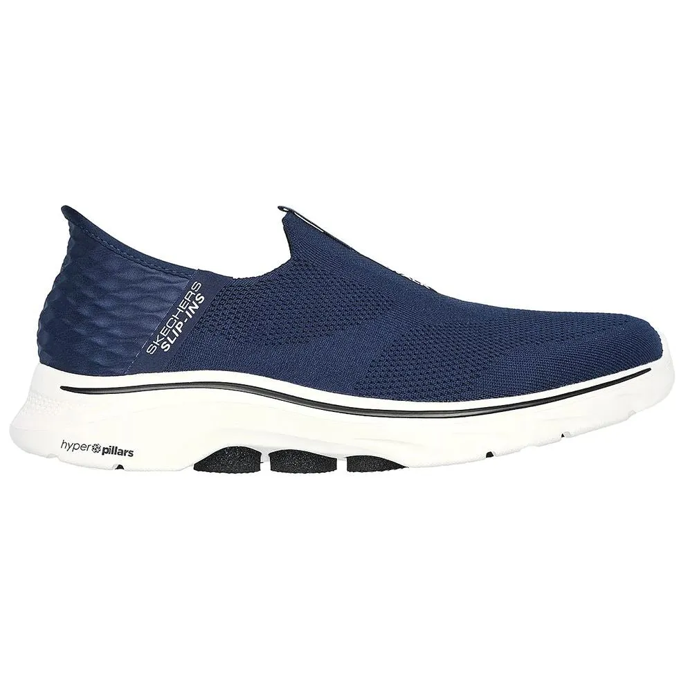 Mens Skechers Go Walk 7 - Easy On 2 Navy Slip On Sneaker Shoes