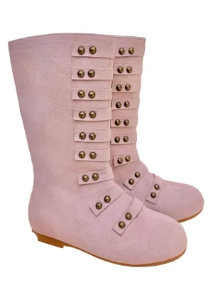 Military Style Studded Boots  By Liv And Mia