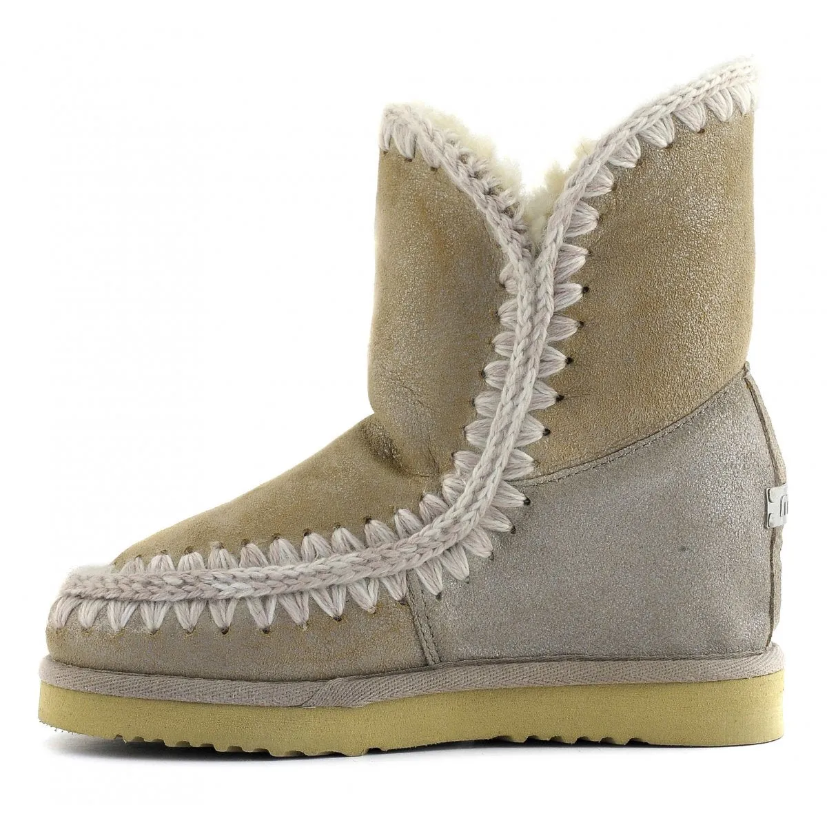 MOU - Eskimo Inner Wedge Short in Stone Metallic