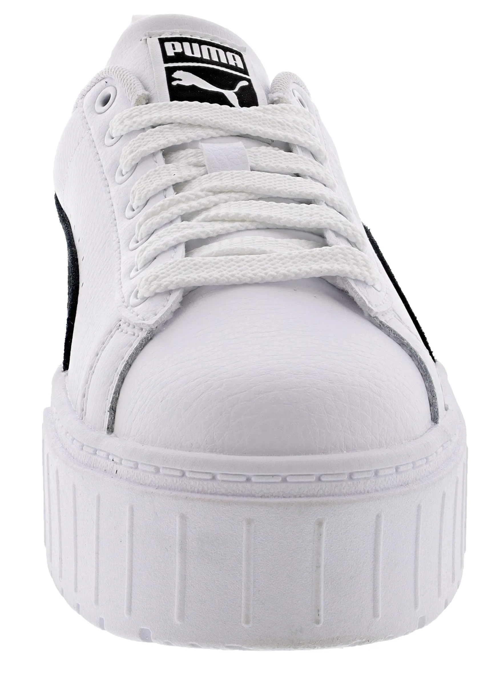 Puma Big Kids Mayze Leather Jr. Platform Sneakers