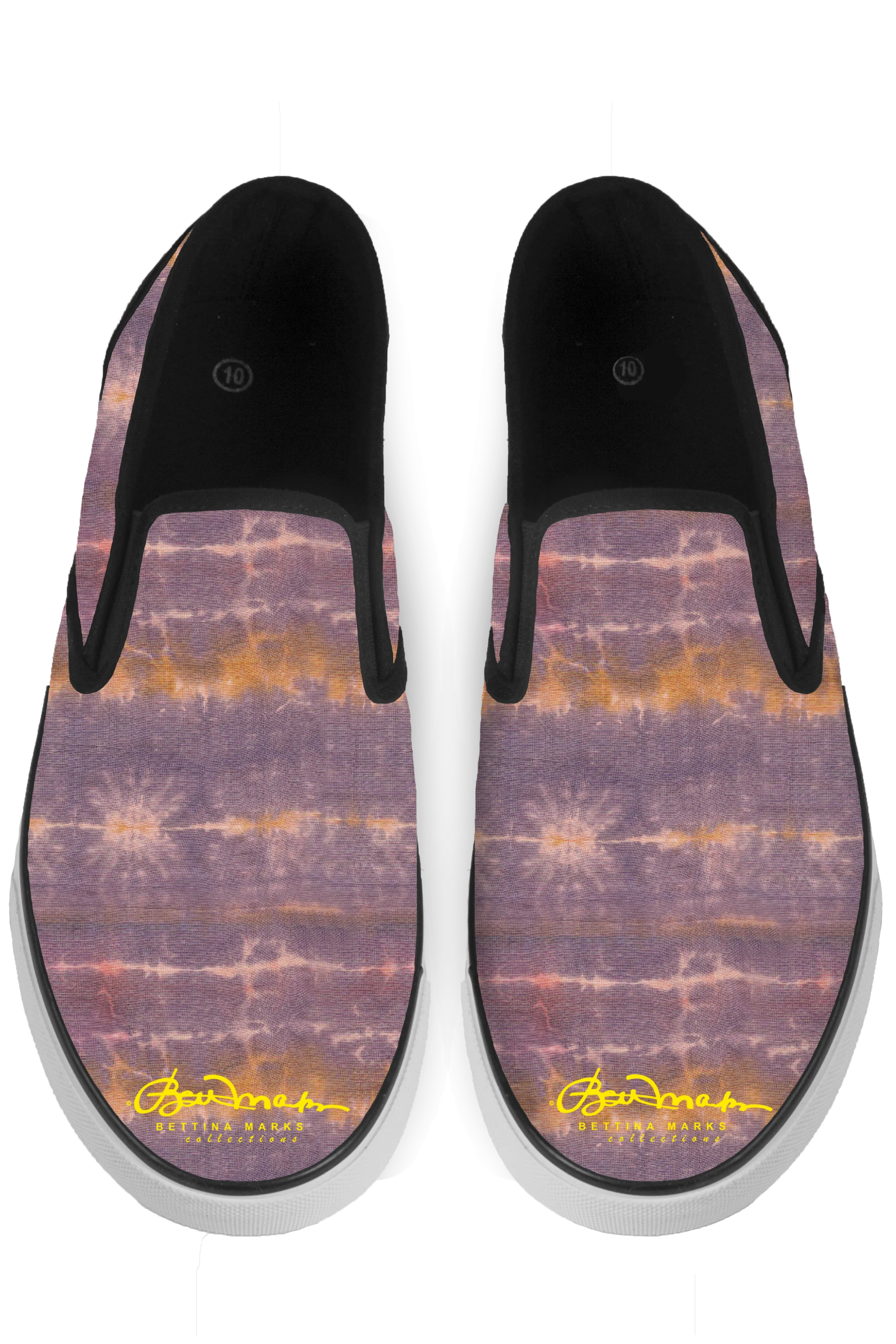 Purple Sunset Tie Dye Slip On Sneakers