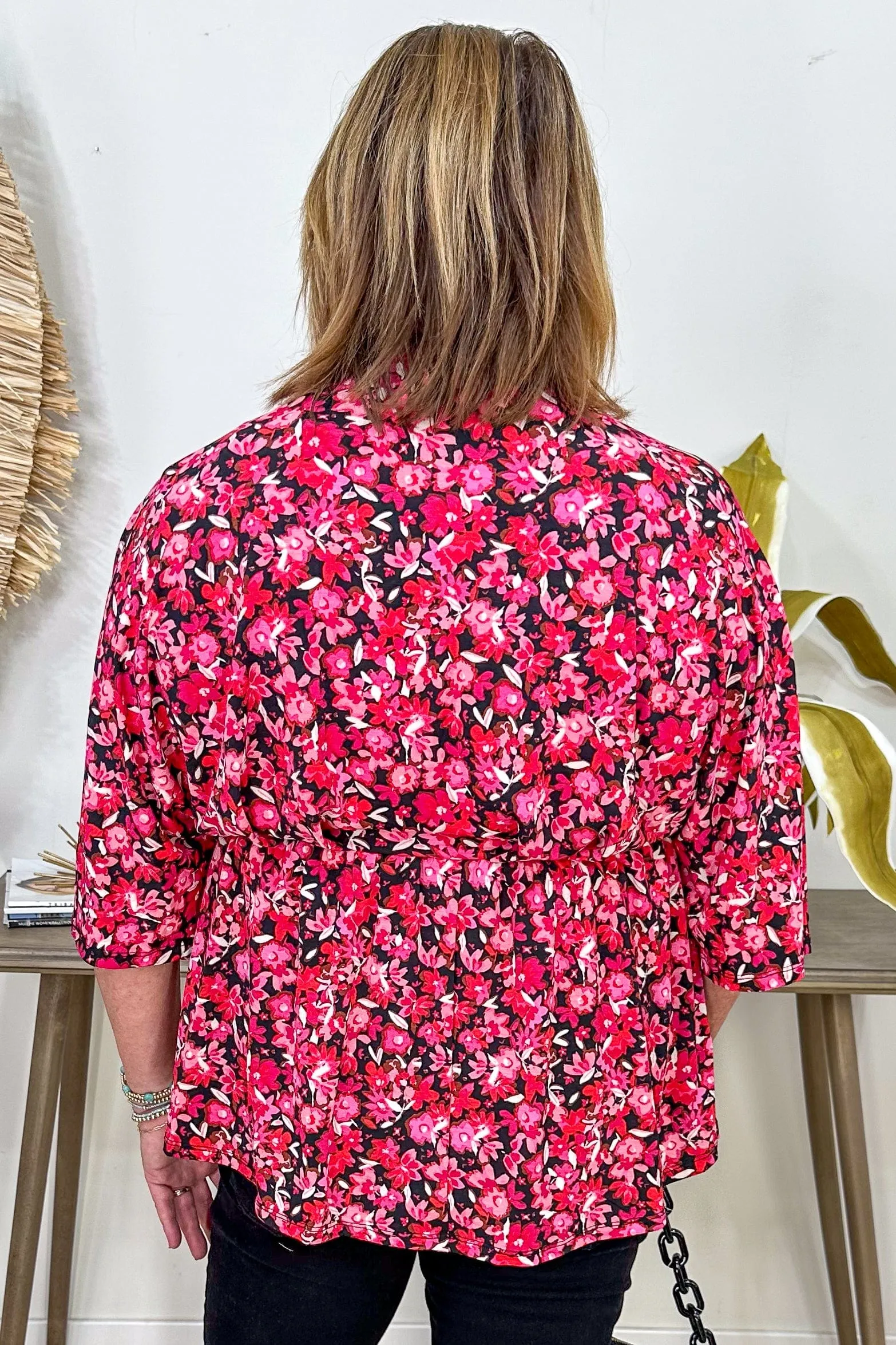 Red & Pink Floral Dreamer Top