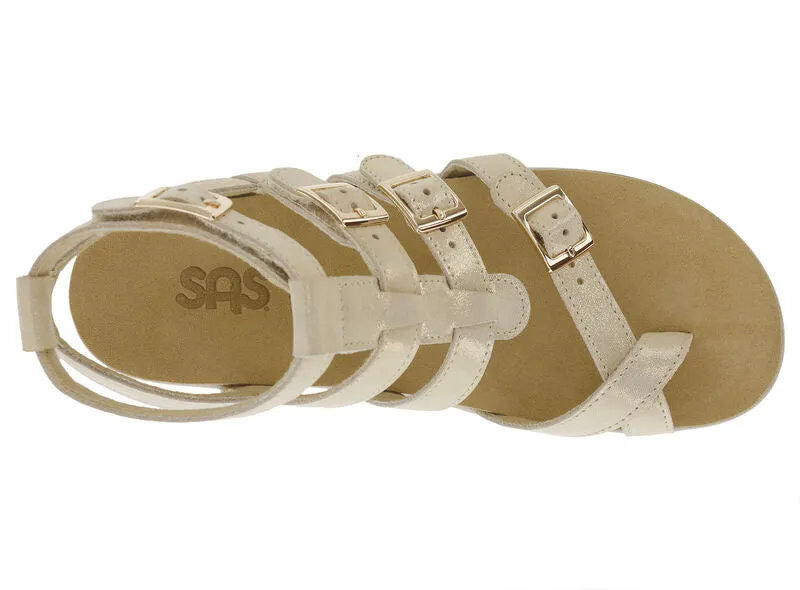 SAS Women's Aria Gladiator Sandal SOFT GOLD