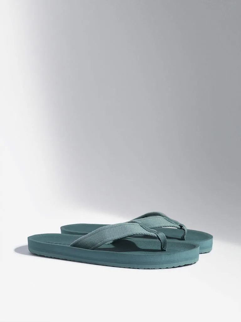 SOLEPLAY Green Solid Flip-Flop