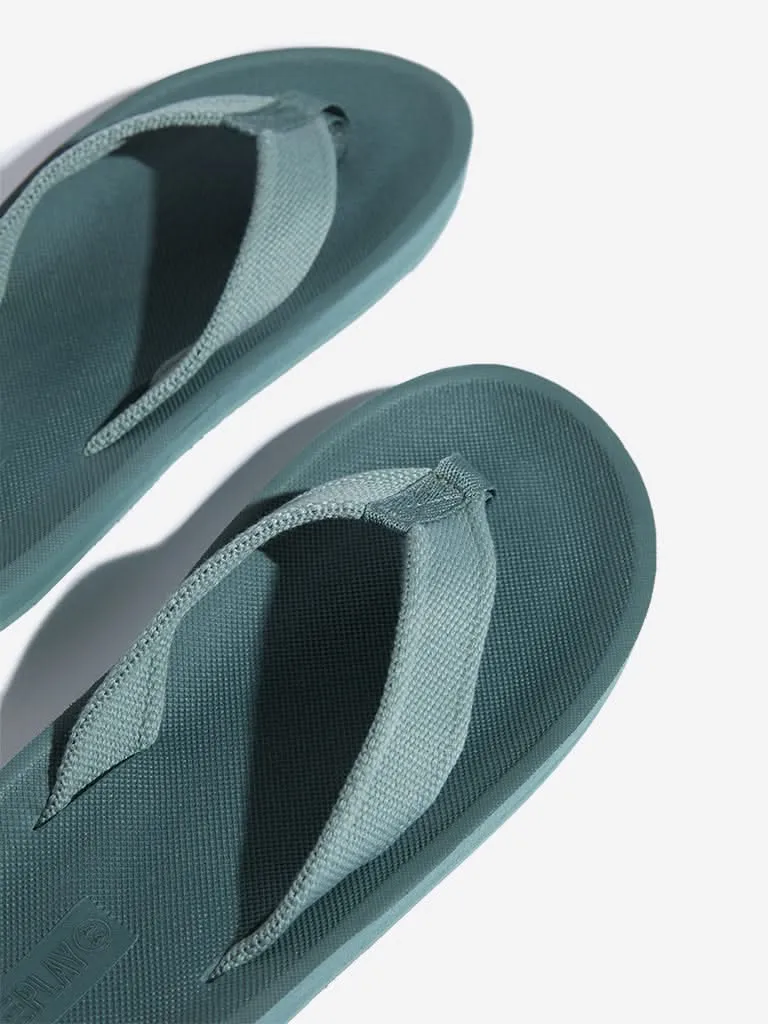 SOLEPLAY Green Solid Flip-Flop