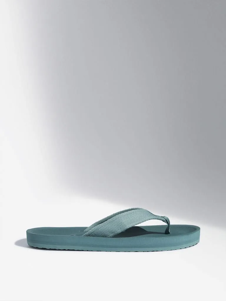 SOLEPLAY Green Solid Flip-Flop