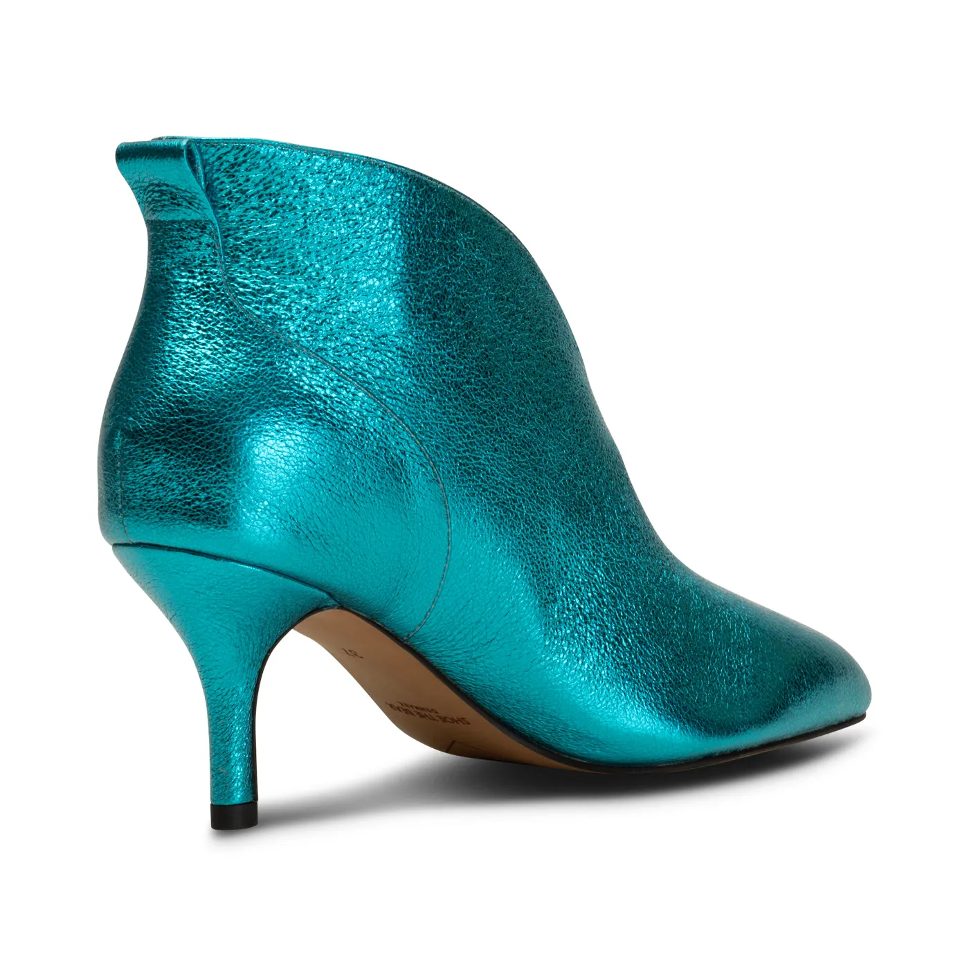 Valentine heel leather - TURQUOISE METALLIC