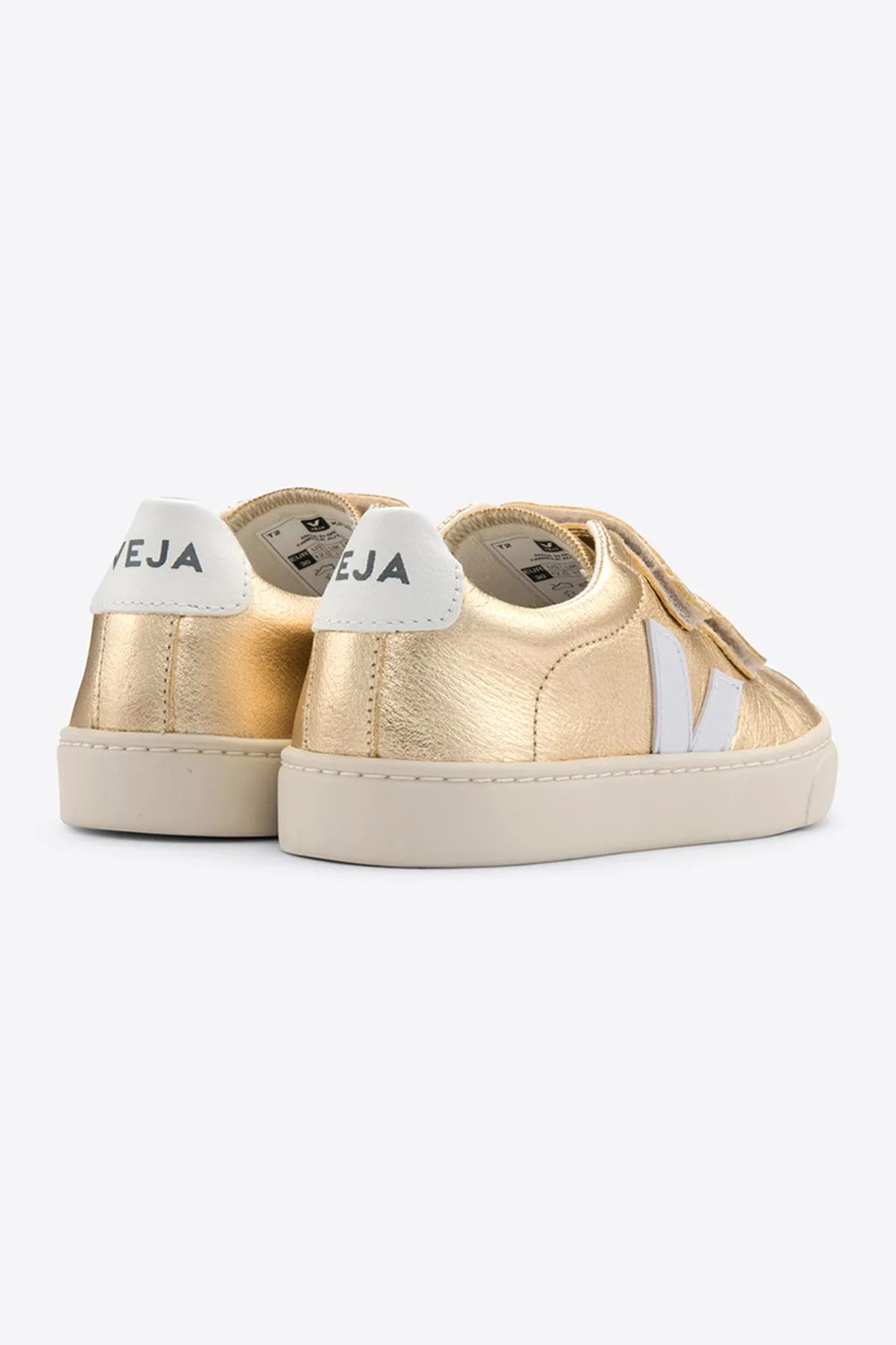 Veja Esplar Kids Shoes - Gold White (Size 26EU/9.5 left)